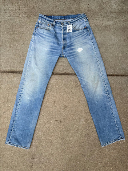 90’s Levi’s 501xx Distressed Jeans (Men’s 32/ Women’s 30)