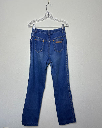 70’s French Accent Boot Flare Jeans (28x32)