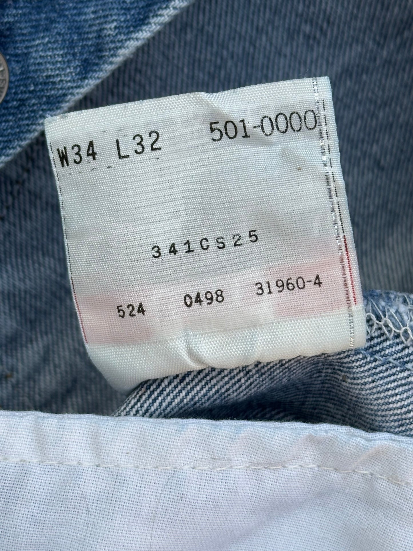 90’s Levi’s 501xx STF Raw Denim USA Jeans (Men’s 32x29 / Women’s 30)