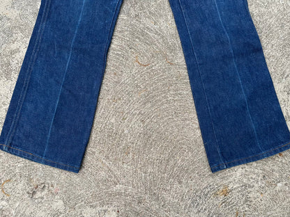 70’s Wrangler Indigo No Fault Denim Boot Flare Jeans (Men’s 28x28/Women’s 26)