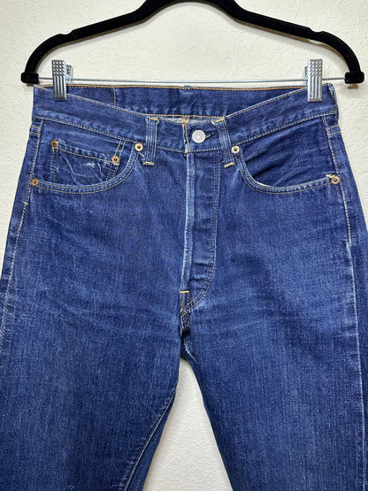 60’s Vintage LEVI’S 501 “BIG E” Selvedge Jeans Button #6 USA - Rare A+ Condition (Men’s 30 / Women’s 28)