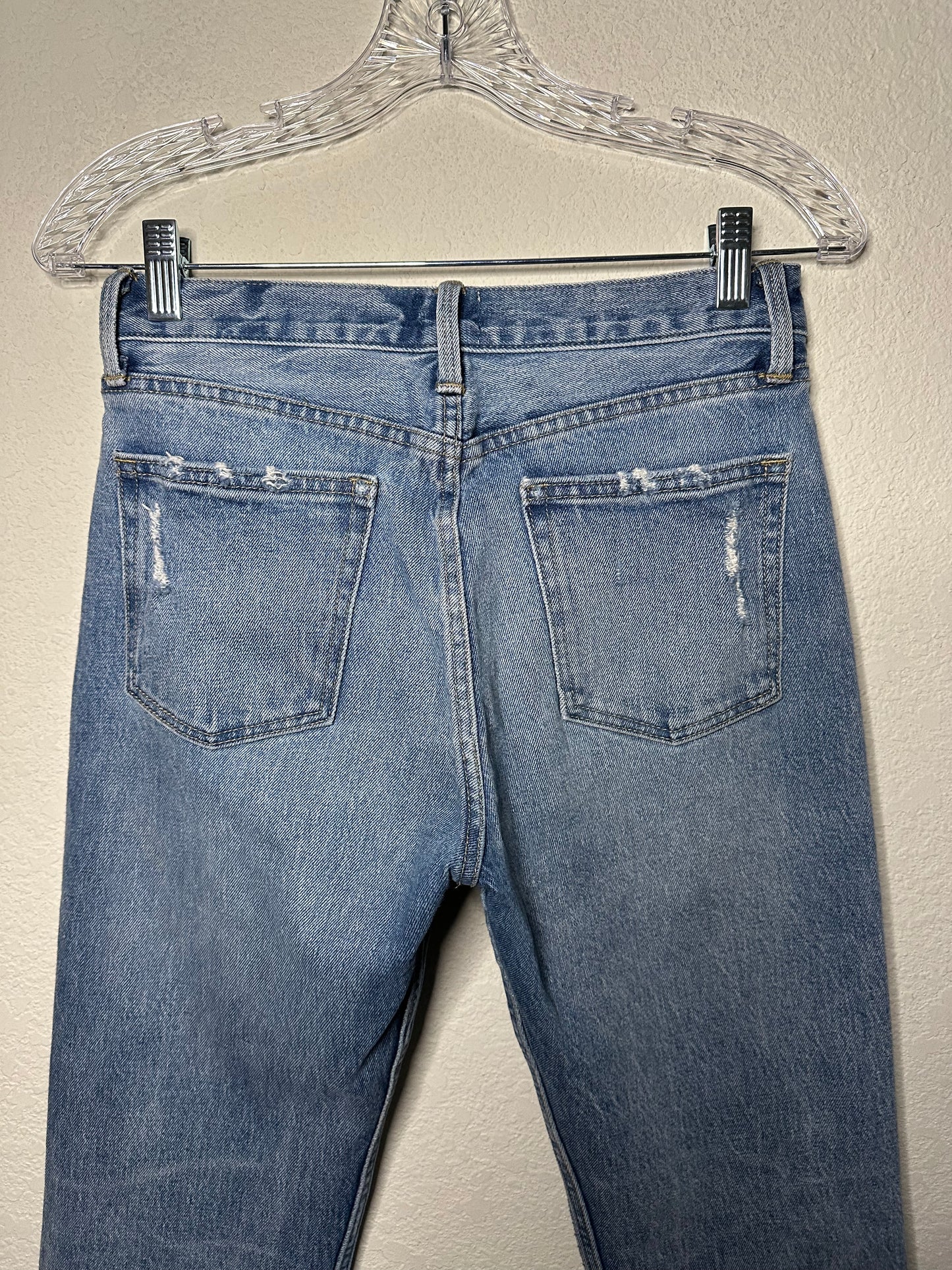 Hand Boro & Sashiko Mended & Patched Cone Denim Jeans (25/26 - Modern 0/2)