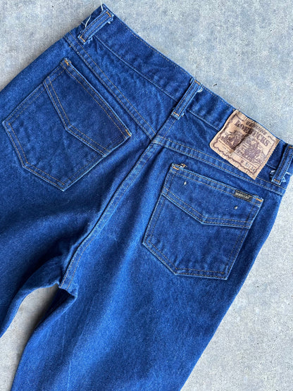 80’s Roebuck’s STF Stovepipe Indigo Denim Jeans (Men’s 27x32 / Women’s 26)