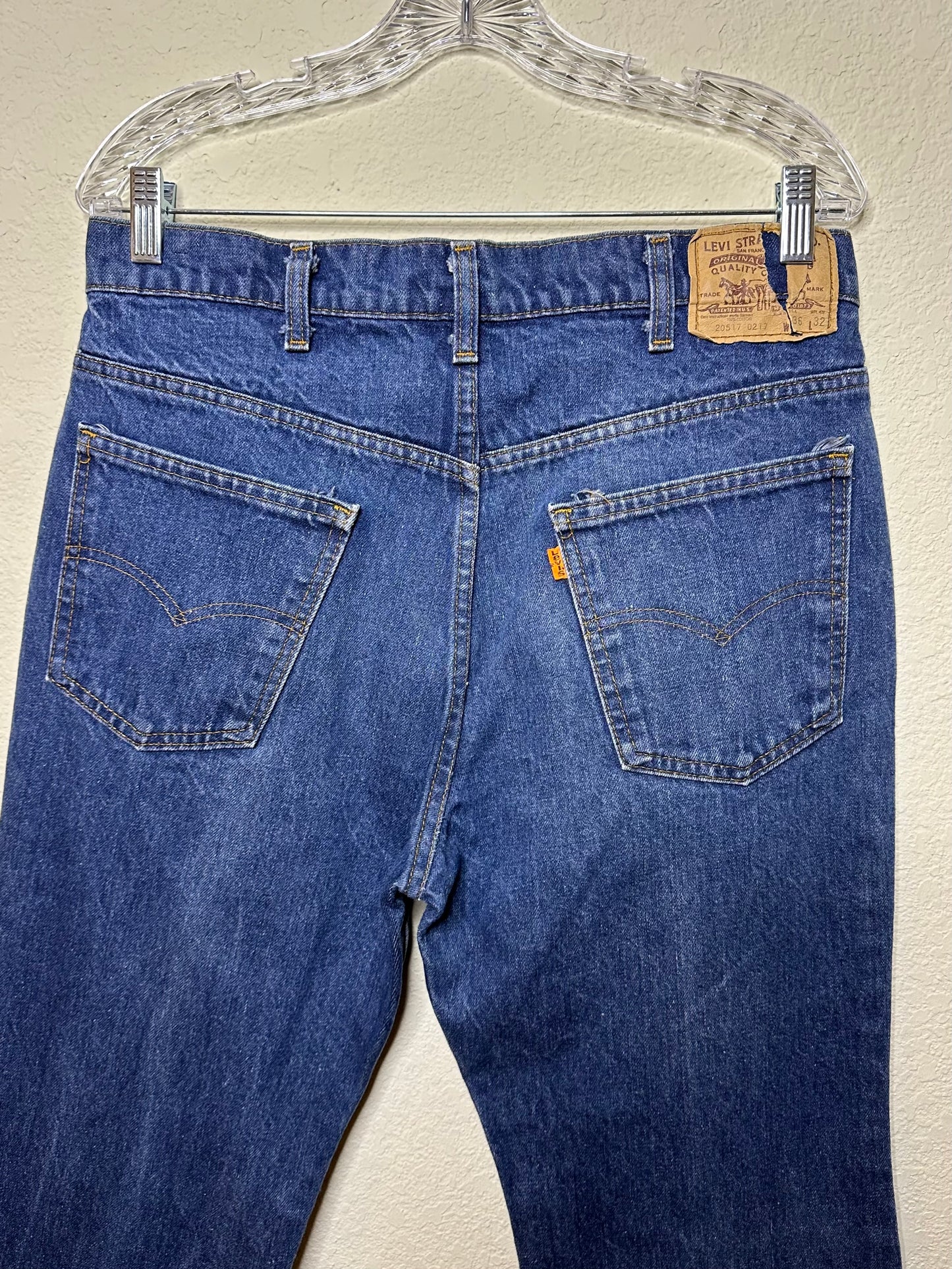 80’s Levi’s 517 Orange Tab USA Jeans (34x30)