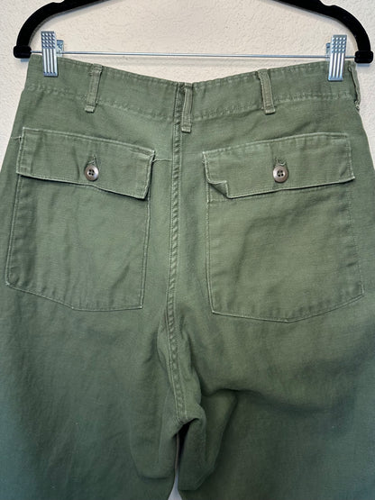 60’s Military OG-107 Cotton Sateen Field Pants (Men’s 32 / Women’s 30)