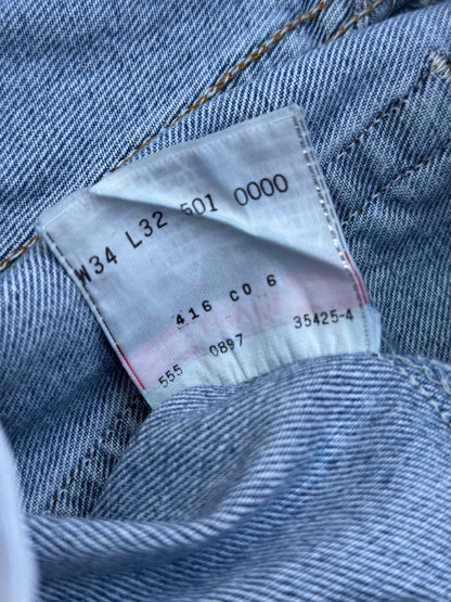 90’s Levi’s 501xx STF Denim Jeans USA (Men’s 31x29 / Women’s 29)