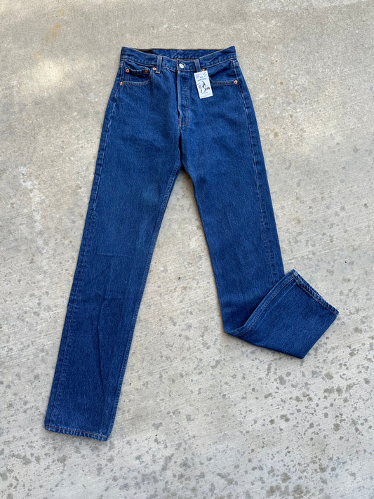 90’s Levi’s 501xx Indigo Denim Extra Long Jeans (Men’s 27x37/ Women’s 26)