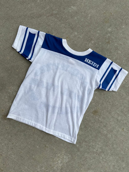 70’s Dodger Sportswear Gillette Twirling Corps Single Stitch Baby Tee (Women’s S)