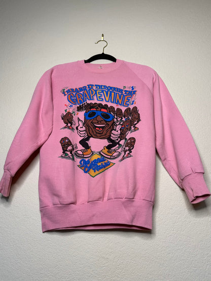 80’s The California Raisins Raglan Sweatshirt (Unisex S/M)