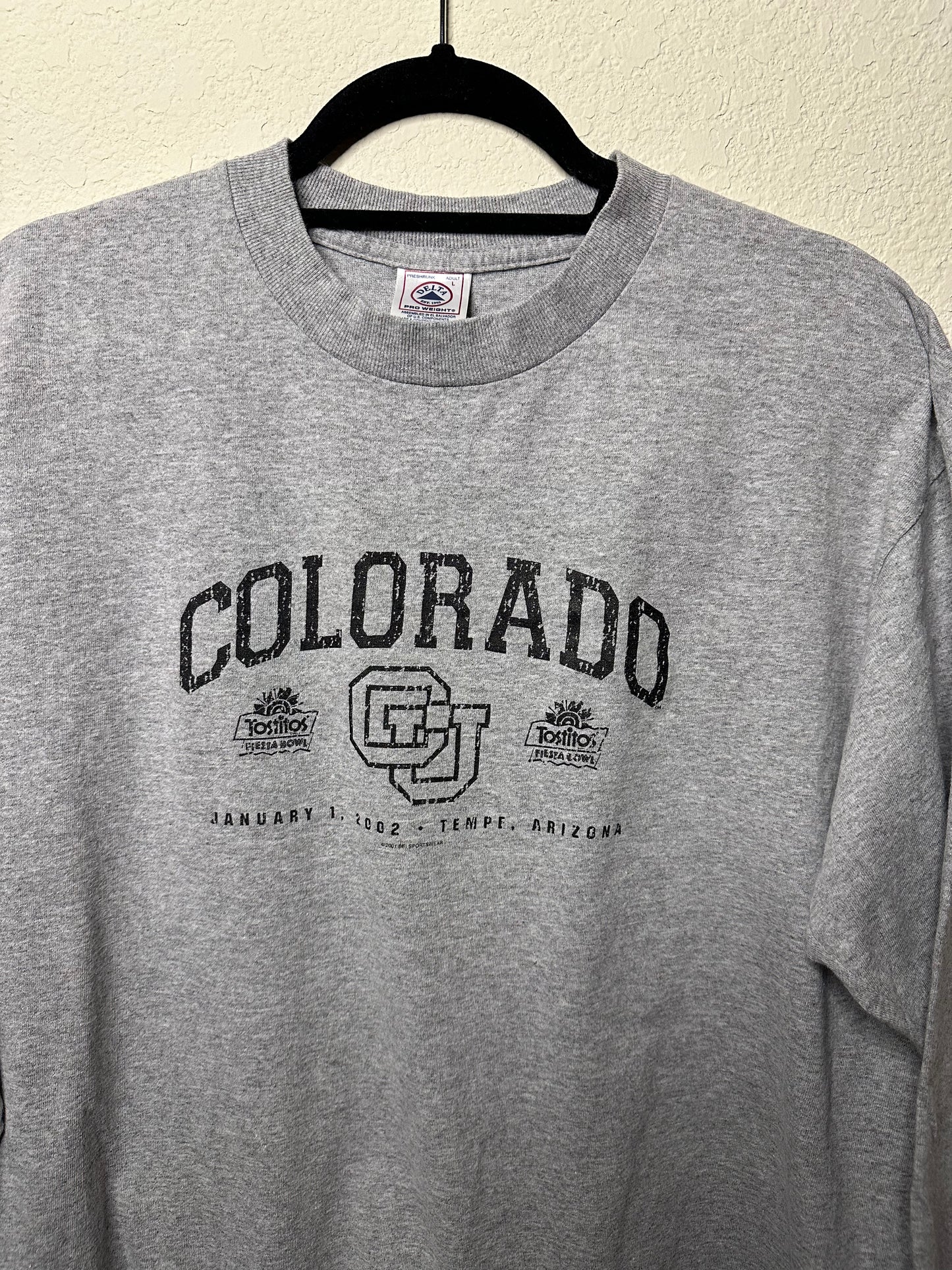 Y2K CU Buffs Football Fiesta Bowl Tee (Unisex L)