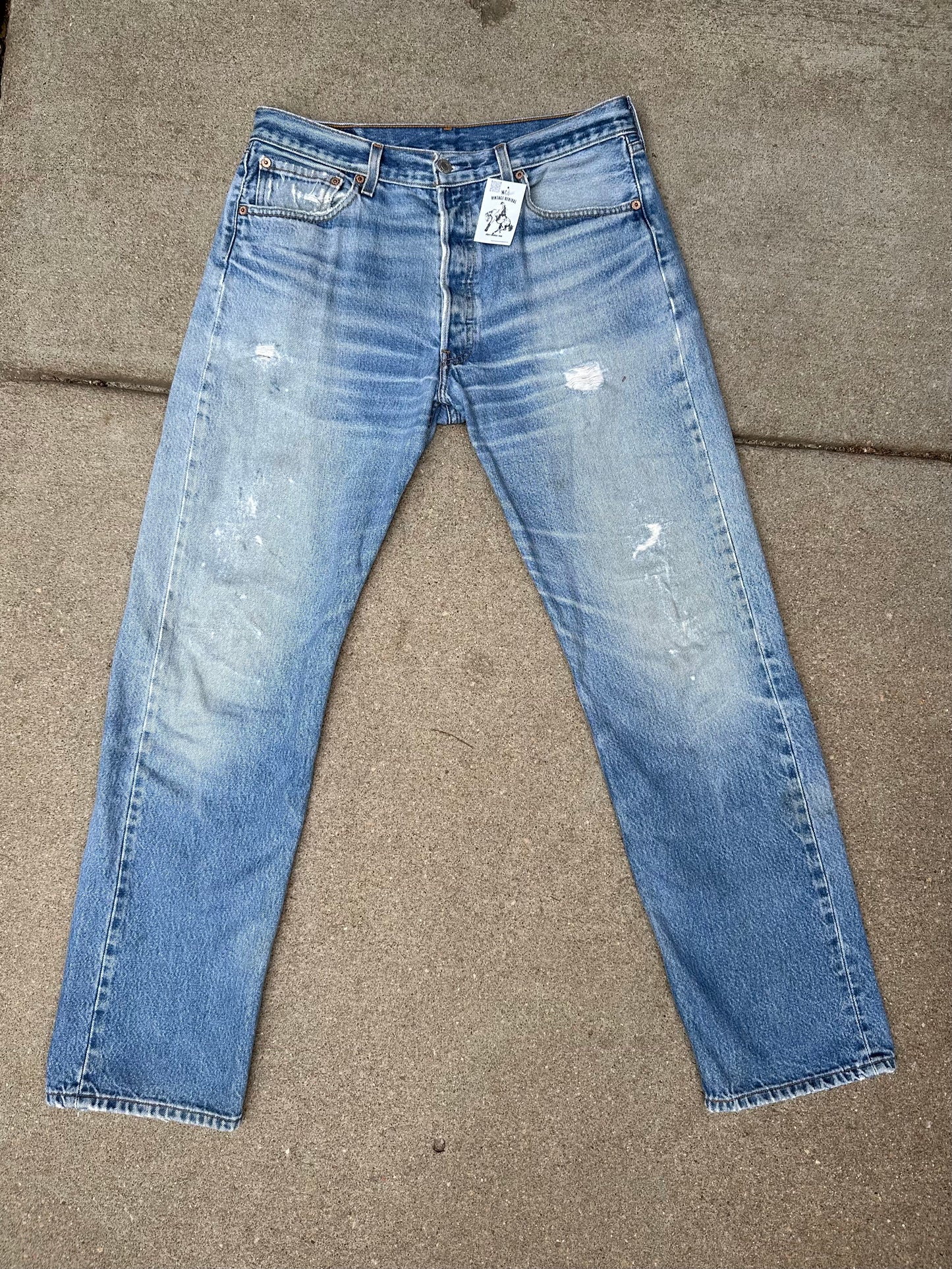 90’s Levi’s 501xx Distressed Jeans (Men’s 32/ Women’s 30)