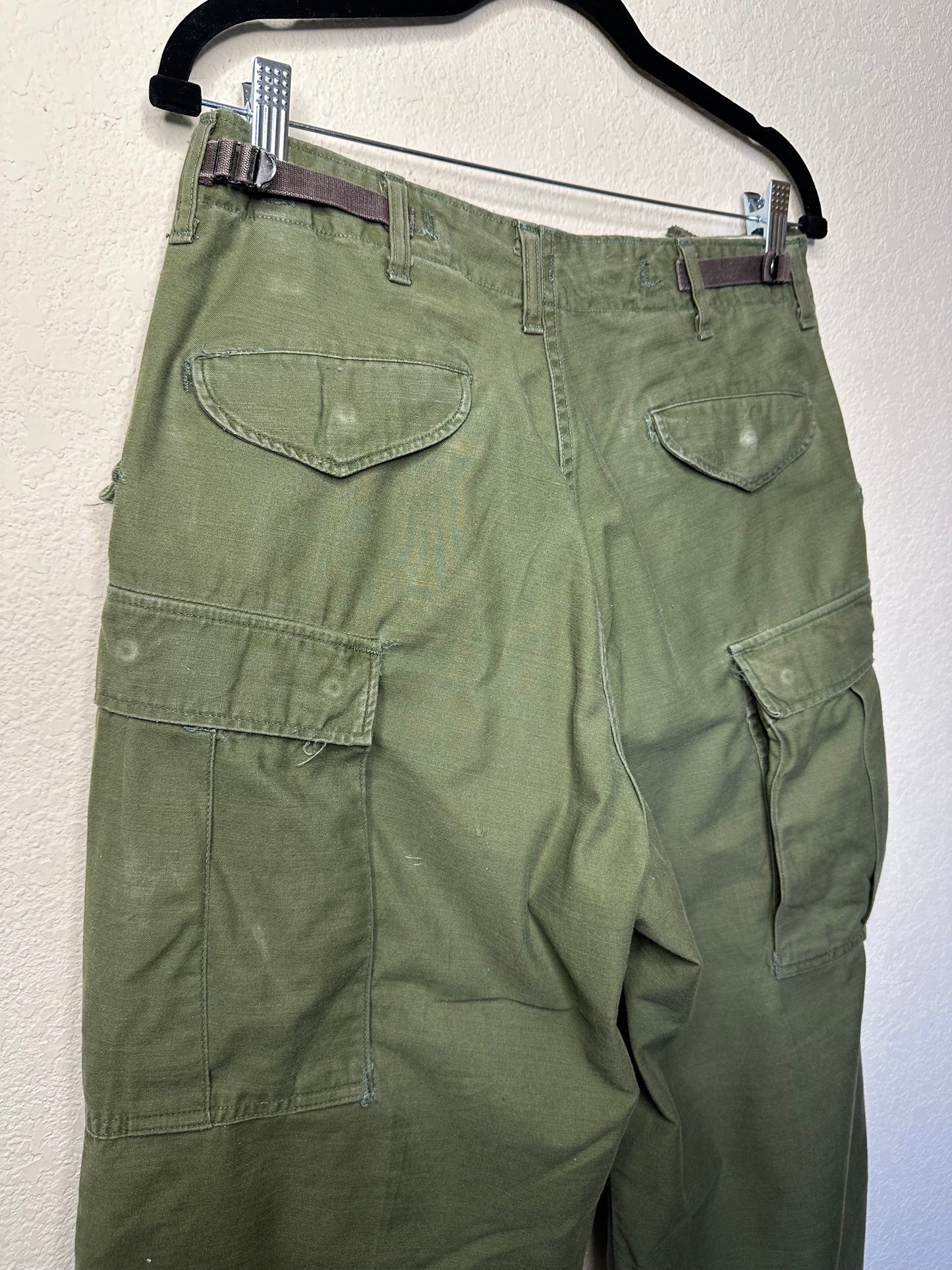 60’s Military M65 Cotton OG Cargo Field Pants (Unisex S)