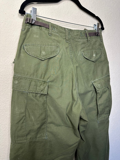 60’s Military M65 Cotton OG Cargo Field Pants (Unisex S)