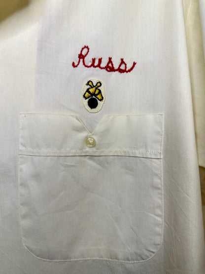 50’s Custom Standard of Texas Oil Chainstitch Pima Cotton Bowling Shirt (Unisex M)