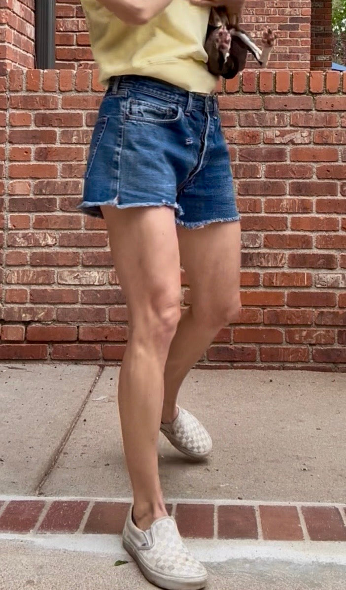 60’s LEVI’S BIG E Redline Selvedge Denim Cutoff Shorts (31” / Modern 29)