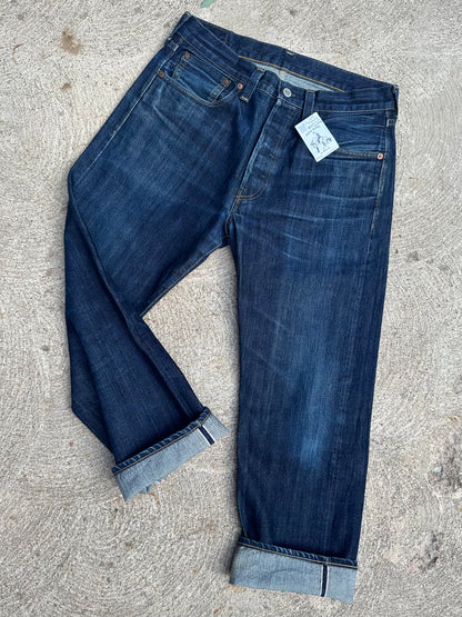 1947 LEVI’S LVC Big E 501XX Redline Selvedge Japanese Denim Jeans USA (30x31/Modern 28/29) Repro