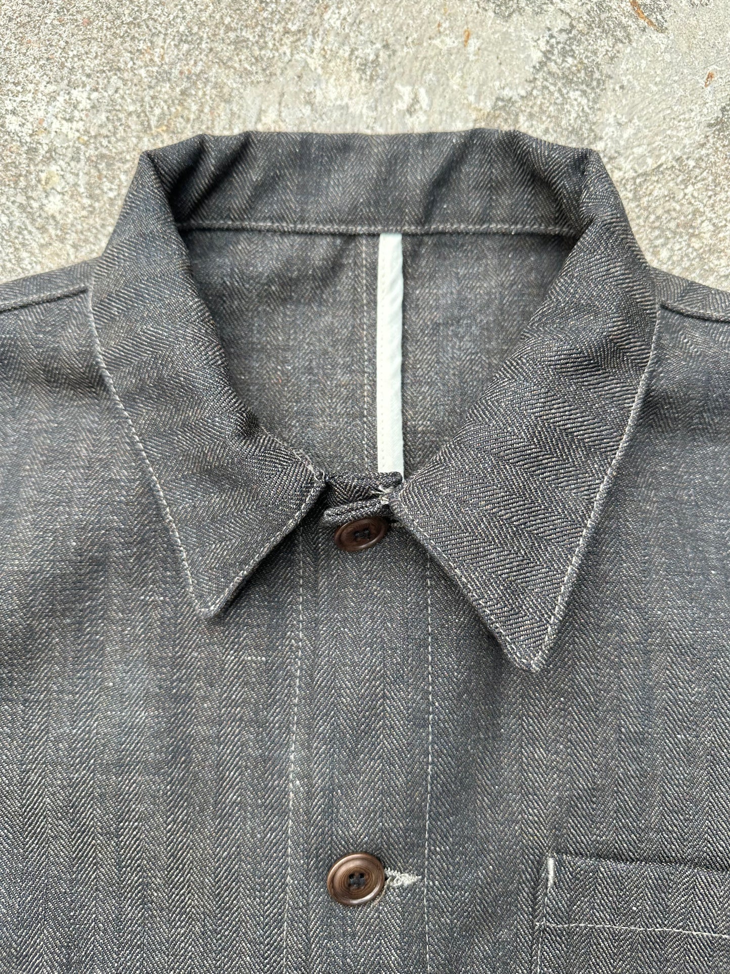 Epaulet Doyle HBT Japanese Denim Workwear Chore Jacket (Unisex L)