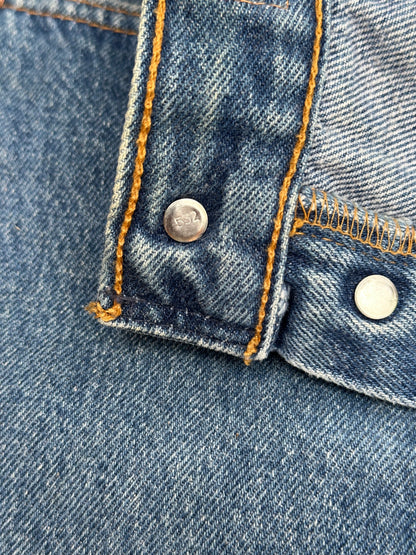 90’s Custom Cowhide Beaded Levi’s 501 Jeans (Modern 29/30)