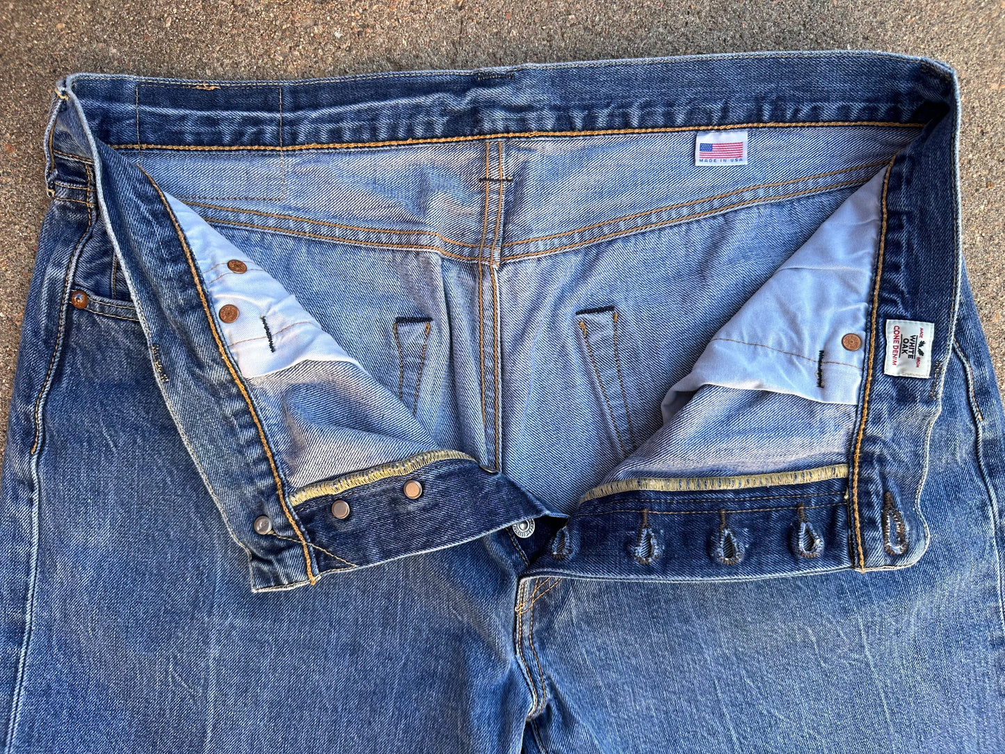 Levi’s 501 Redline Selvedge White Oak Cone Denim Repro USA Jeans (Actual 36x33)