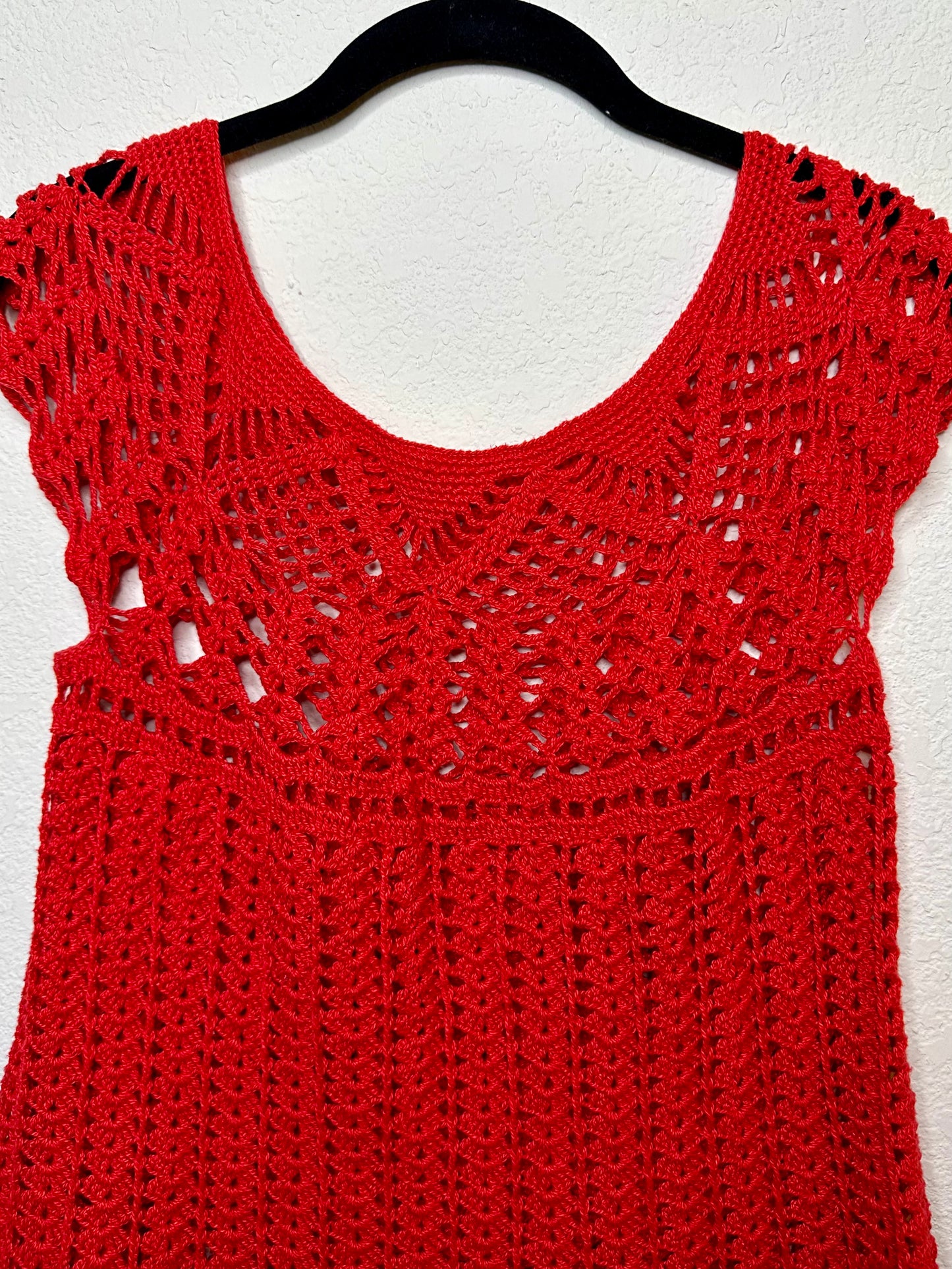60’s Handmade Crochet Knit Dress (O/S)