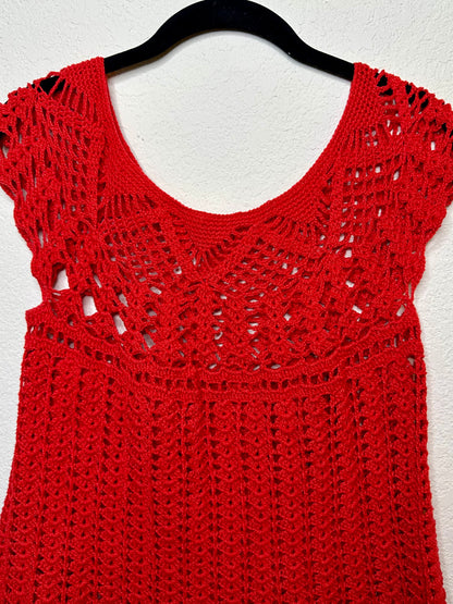 60’s Handmade Crochet Knit Dress (O/S)