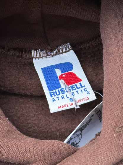 00s Russell Wyoming Football Puffy Hoodie (Unisex S)