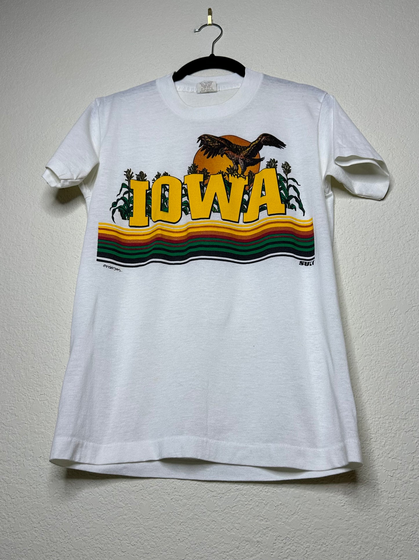 70’s Iowa Single Stitch Paperthin Tiny Tee (Women’s S)