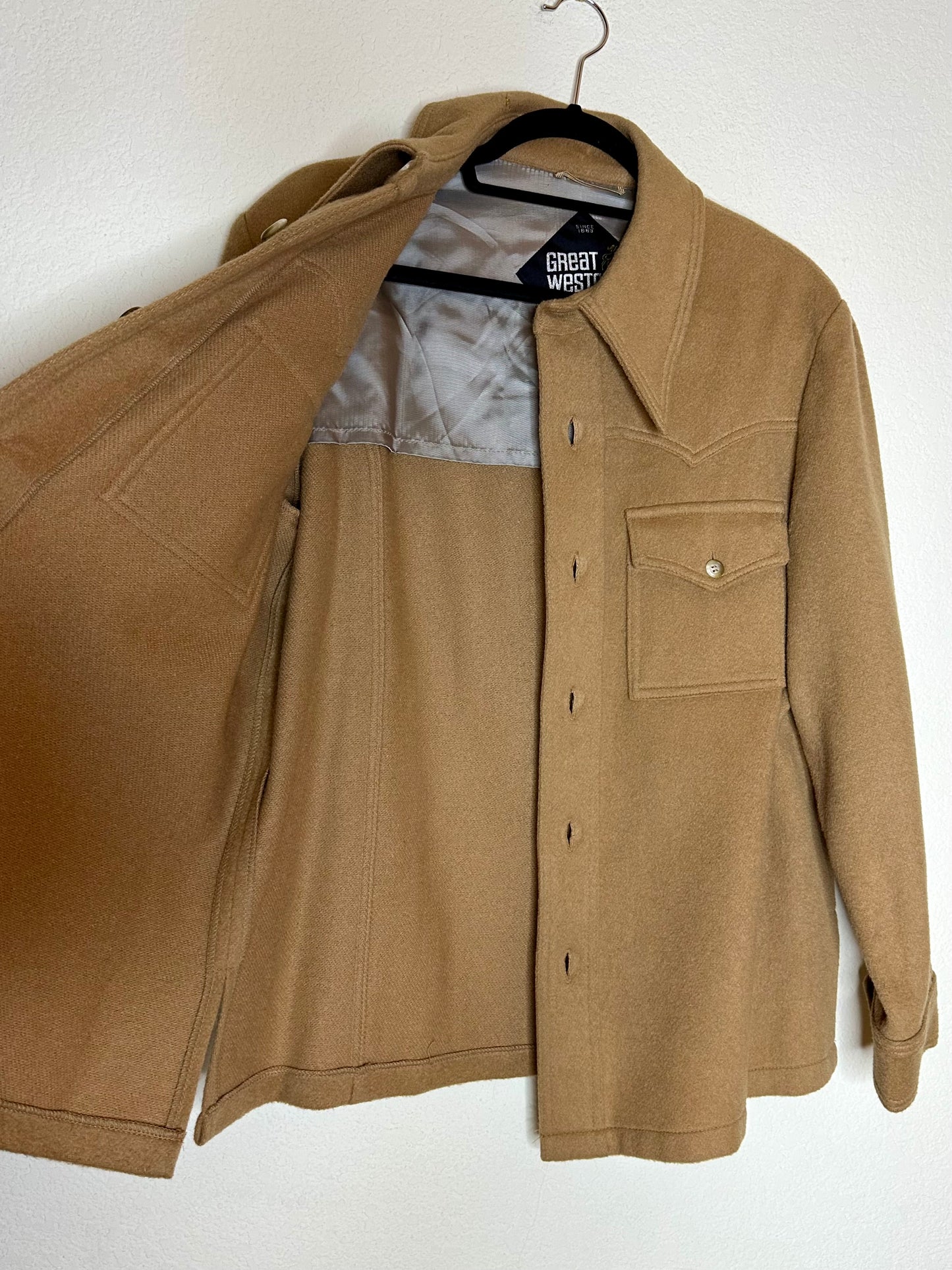 60’s Gleneagles Great Western Melton Wool CPO Overshirt (Men’s M)