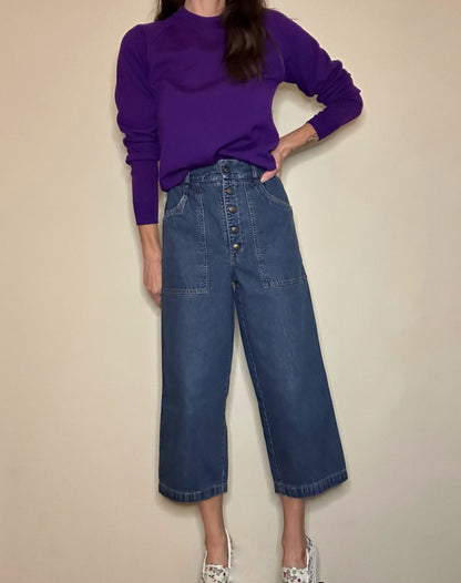 70’s Calvin Klein Wide Leg Crop Sailor Jeans (25x23 / 0/2)