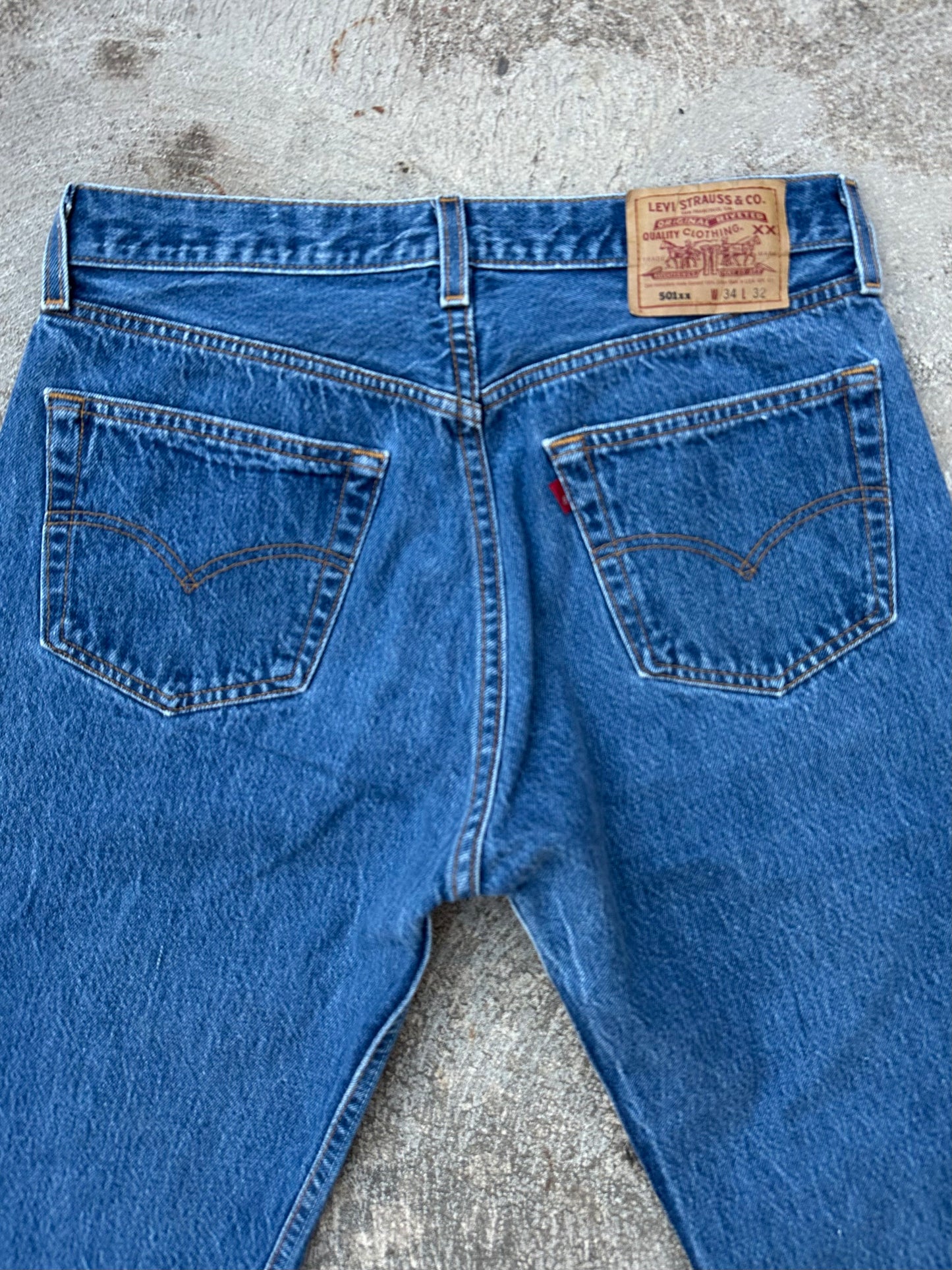 90’s Levi’s 501xx STF Denim Jeans USA (Men’s 31x29 / Women’s 29)
