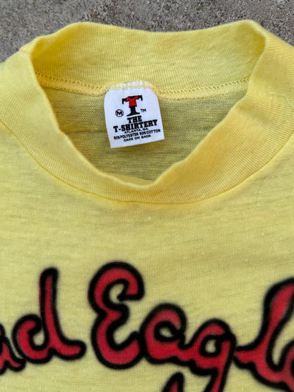70’s Hand Airbrushed Spread Eagle Jump (Van Halen) Single Stitch 1/1 Tee (Unisex S)
