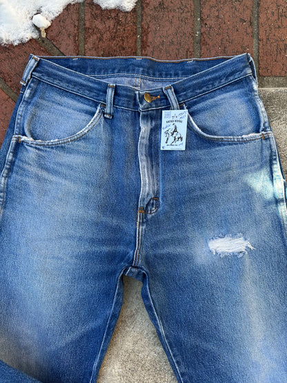 80’s-90’s Rustler Great Fades Distressed Crop Jeans (Men’s 31x27 / Women’s 30)