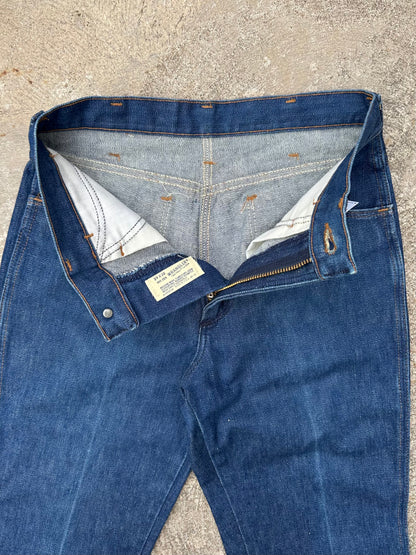 70’s Wrangler Indigo No Fault Denim Boot Flare Jeans (Men’s 28x28/Women’s 26)