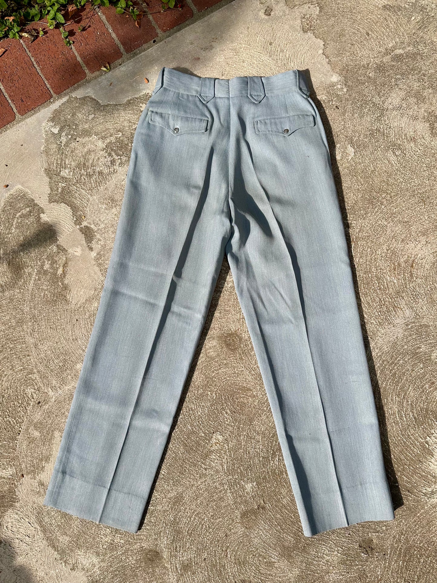50’s Rockabilly Wool Gabardine Western Pants (Unisex 29)