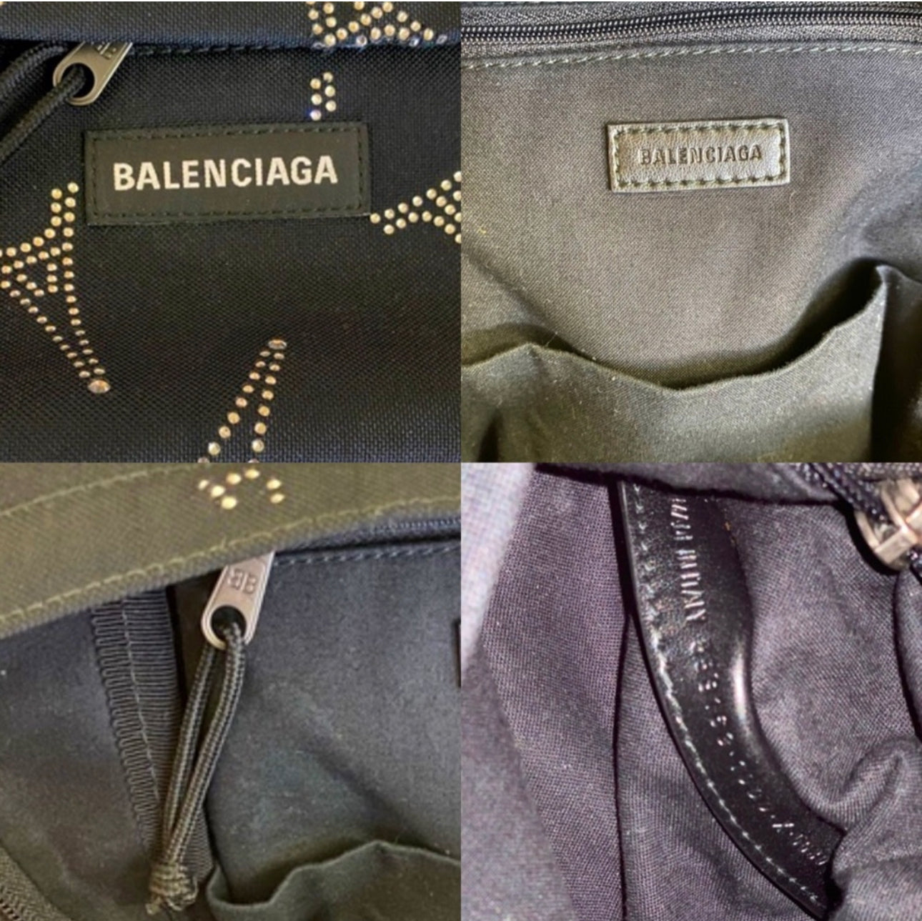 Balenciaga Special Collection Rhinestone Explorer Mini Backpack