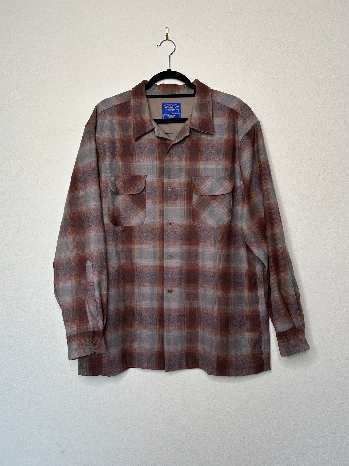 Pendleton Wool Ombré Plaid Board Shirt (Men’s XL/XXL)