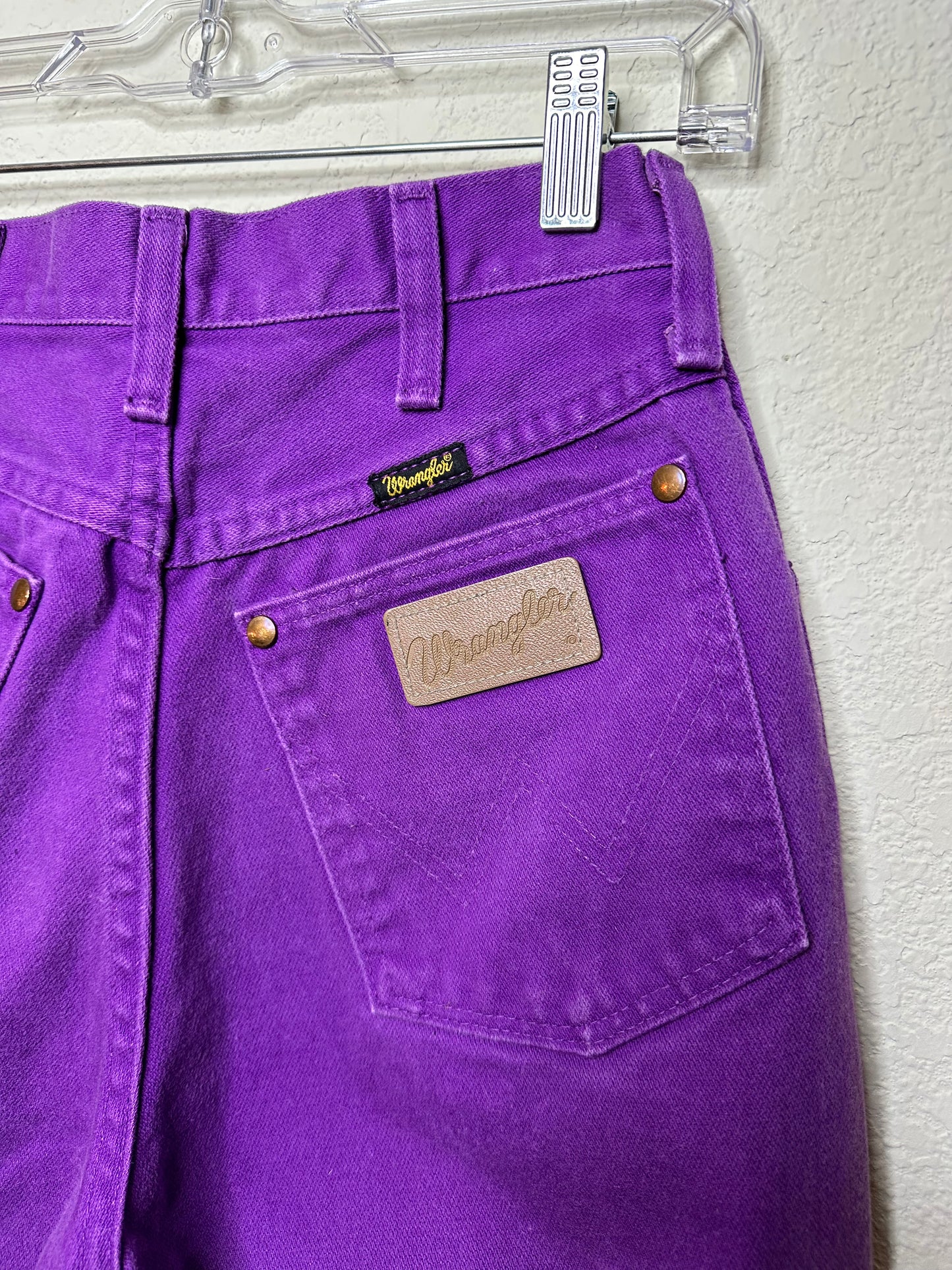 90’s Wrangler Slim Fit High Rise Purple Western USA Jeans (26x31 / Modern 2/4)