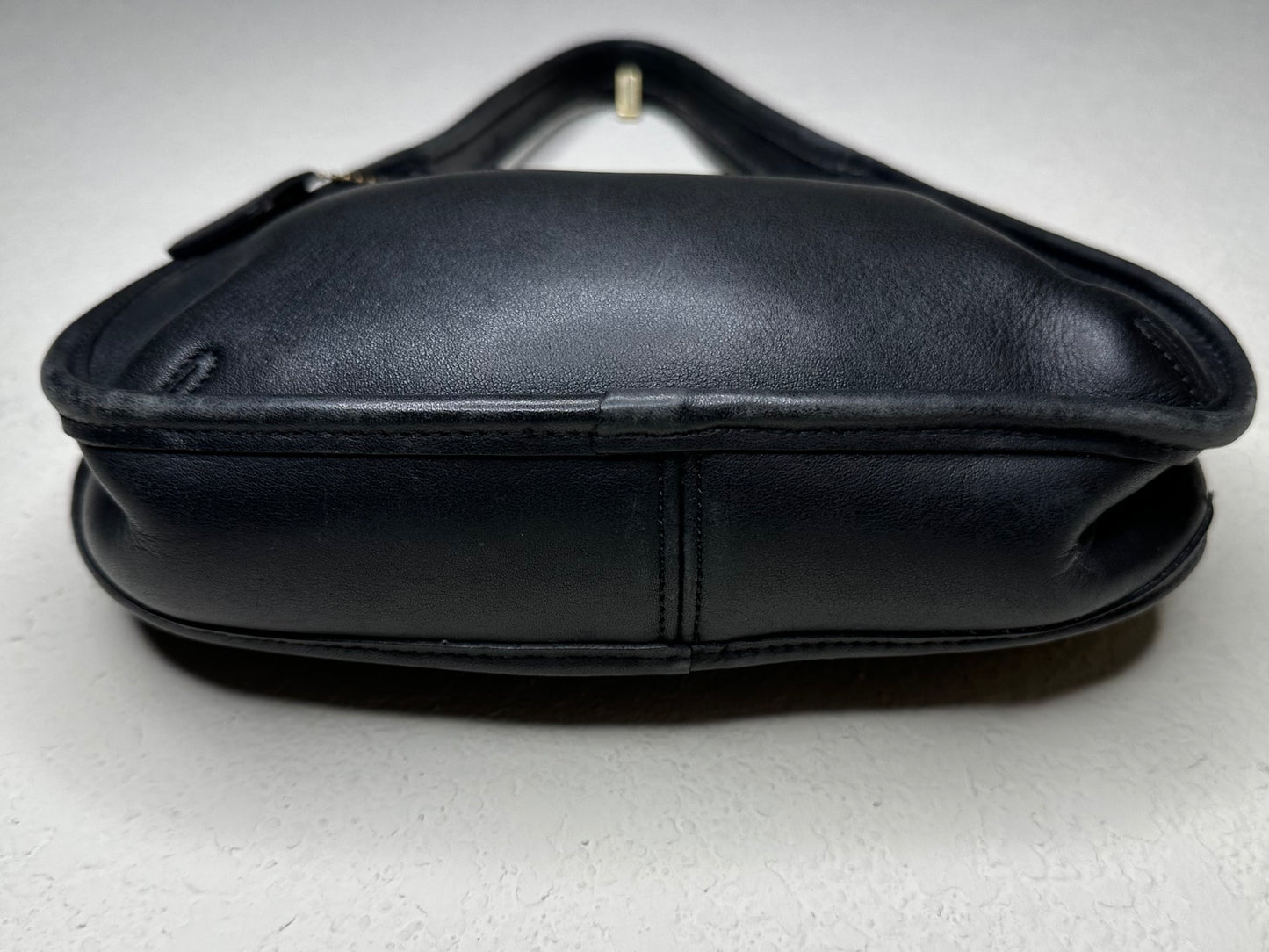 90’s COACH Black Leather Ergo Mini Satchel Bag USA