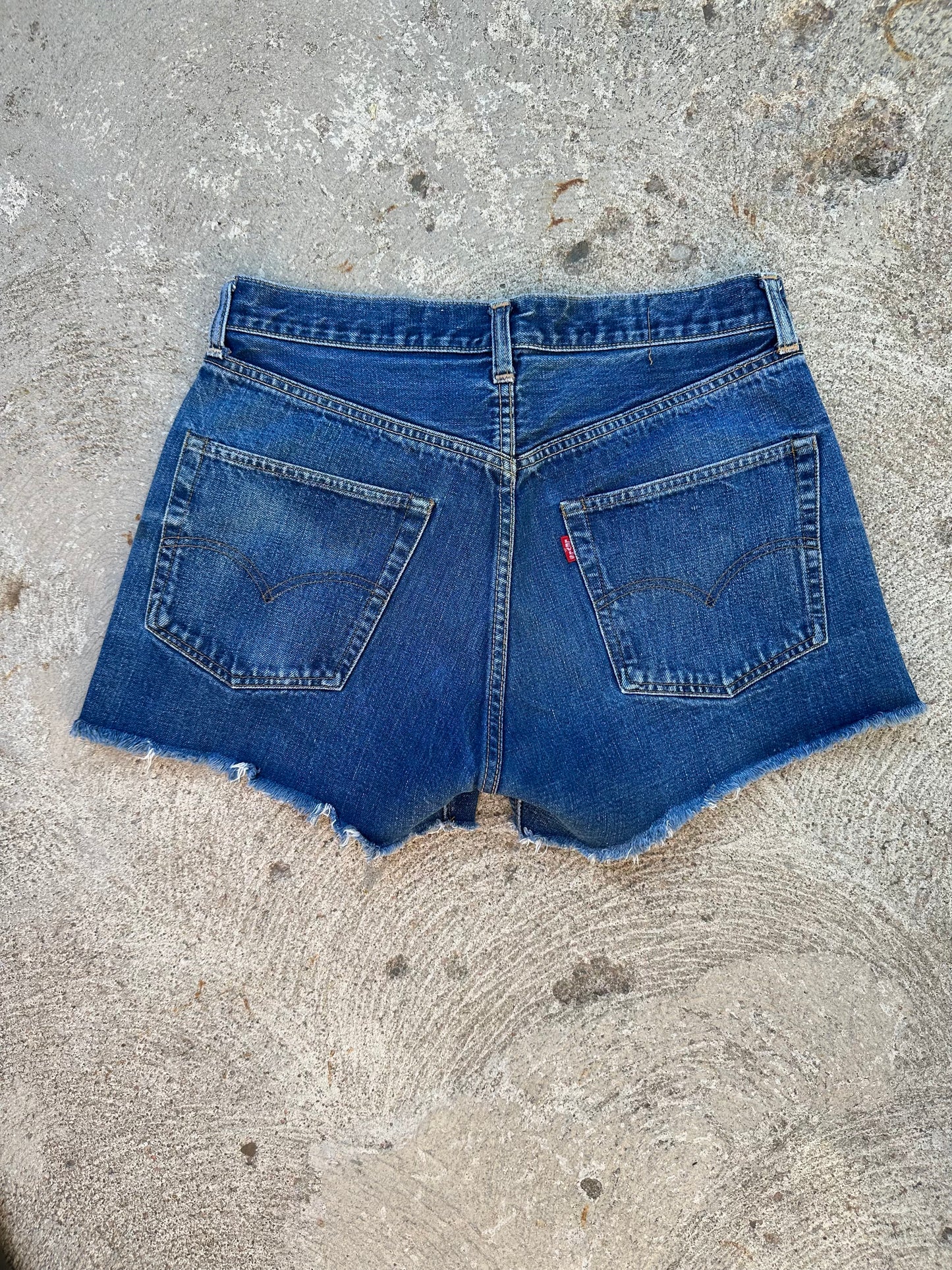 60’s LEVI’S BIG E Redline Selvedge Denim Cutoff Shorts (31” / Modern 29)