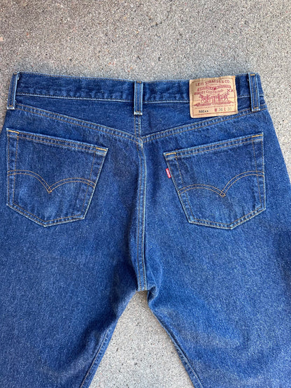 90’s Levi’s 501xx STF Raw Indigo Denim Jeans USA (Men’s 33x28 / Women’s 31)