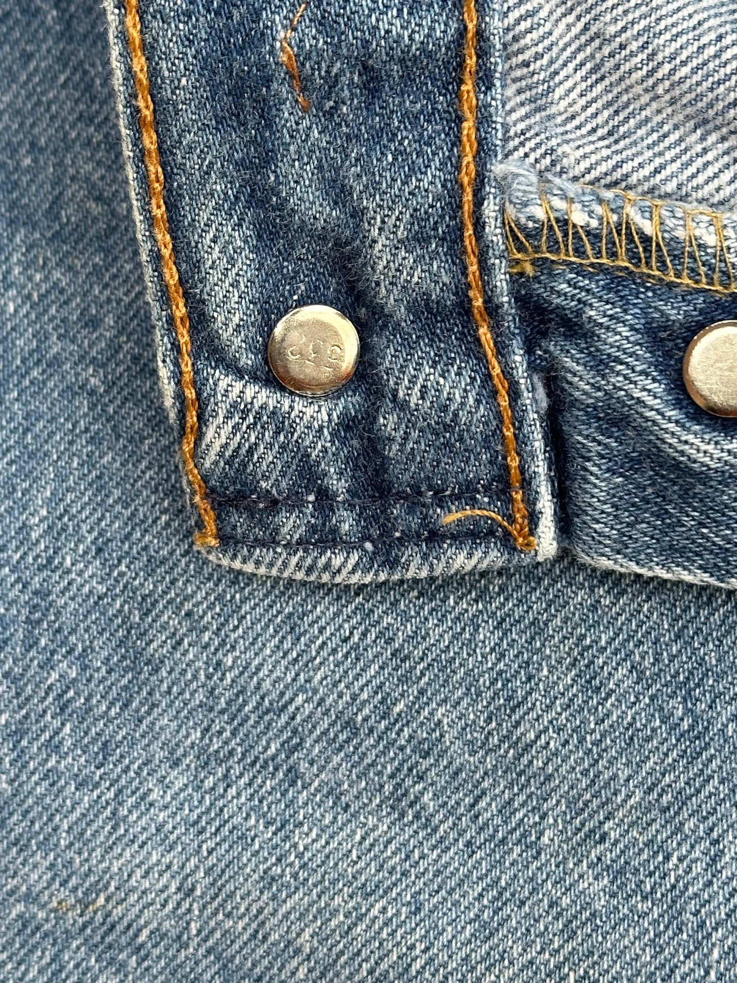 90’s Custom Beaded Waist Levi’s 501 Raw Crop / Capri Jeans (Modern 29/30)
