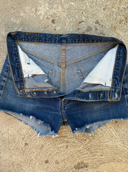 60’s LEVI’S BIG E Redline Selvedge Denim Cutoff Shorts (31” / Modern 29)
