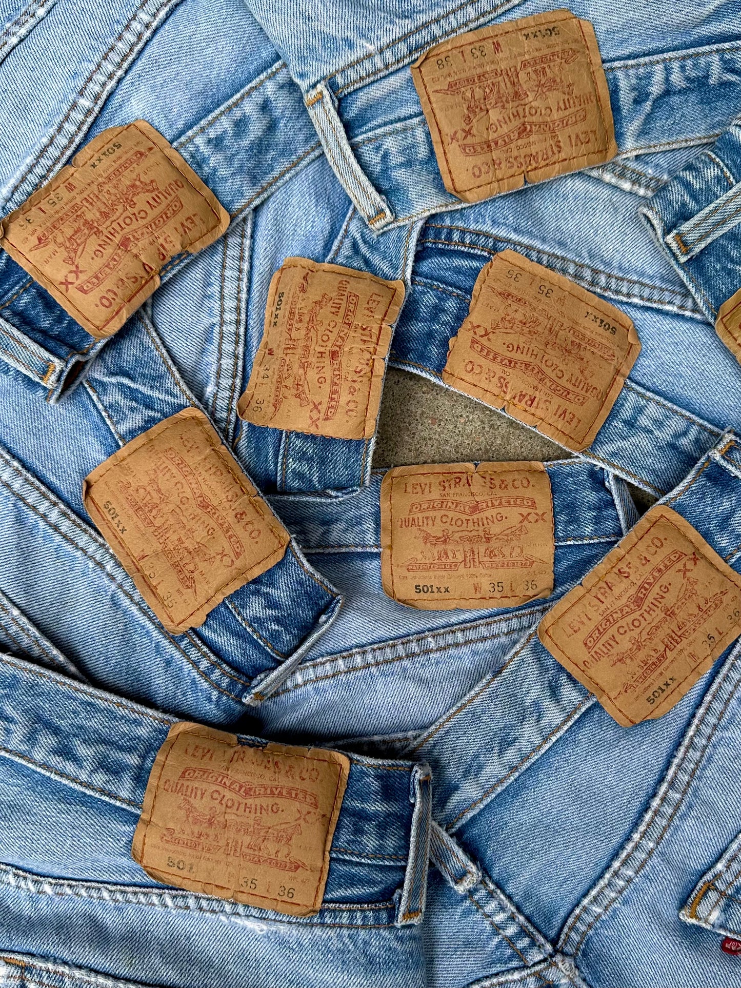 90’s Levi’s 501xx Distressed Jeans (Men’s 32/ Women’s 30)