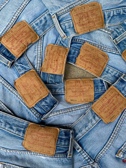 90’s Levi’s 501xx Distressed Jeans (Men’s 32/ Women’s 30)
