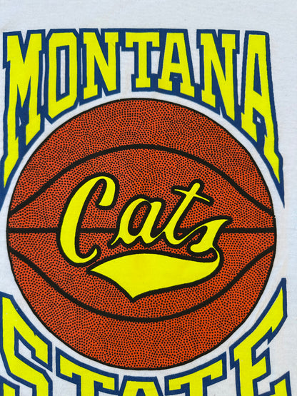 80’s Russell Montana State Cats Single Stitch Tee (Unisex S/M)