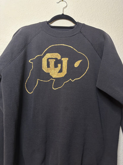 80’s Raglan University of Colorado CU Buffs Sweatshirt (Unisex L)