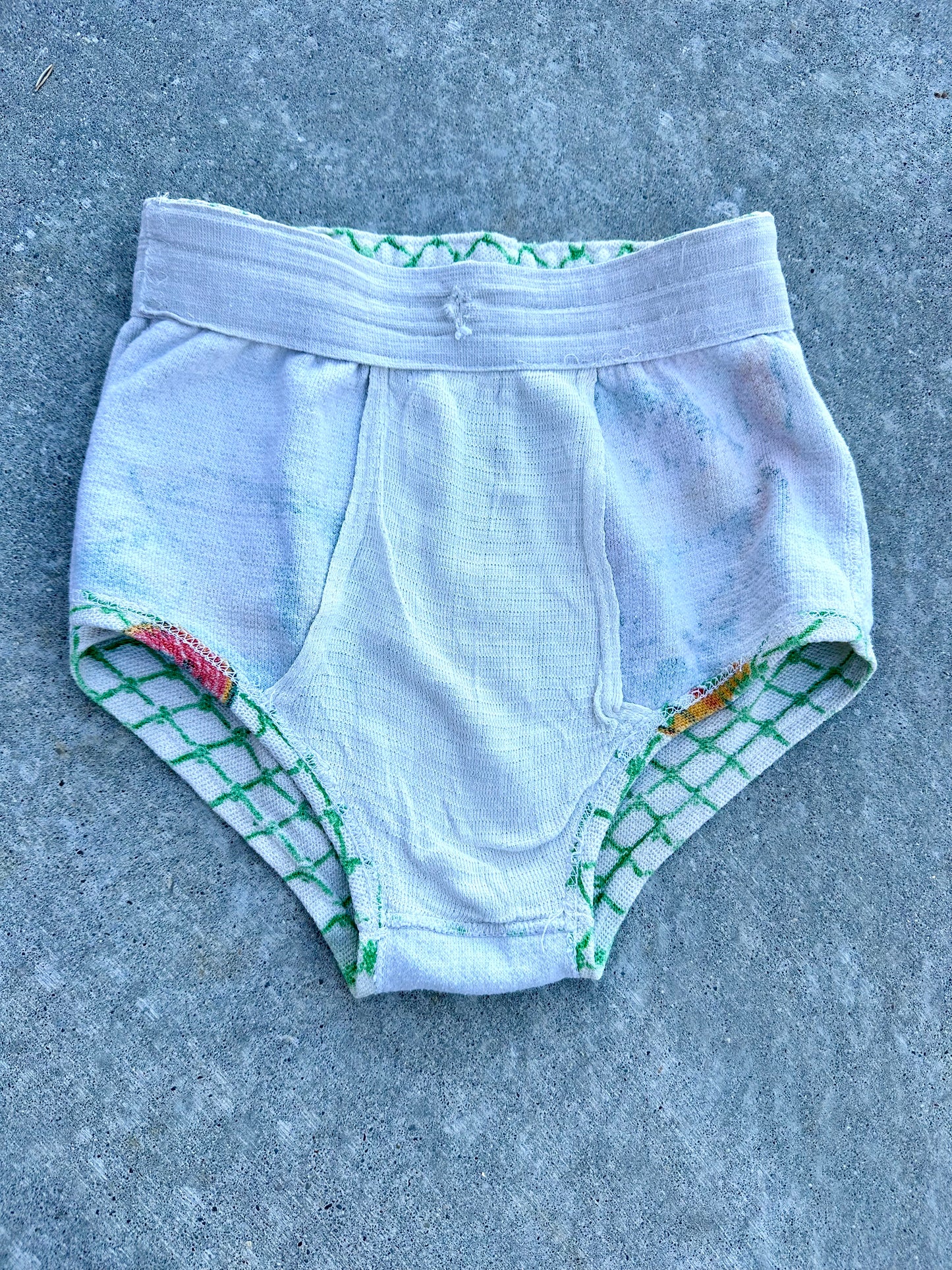 VERY RARE 30s Rugby Knitting Mills Fish Woven Swim Bottoms (Women’s S/M)