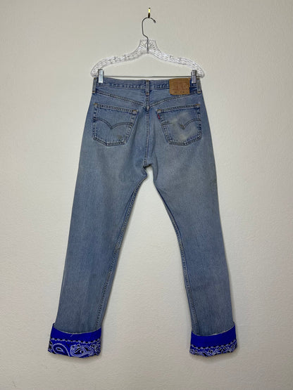 MCA VINTAGE REVIVAL: 90’s Levi’s 501 Patchwork Jeans (31x33 / Modern 8)