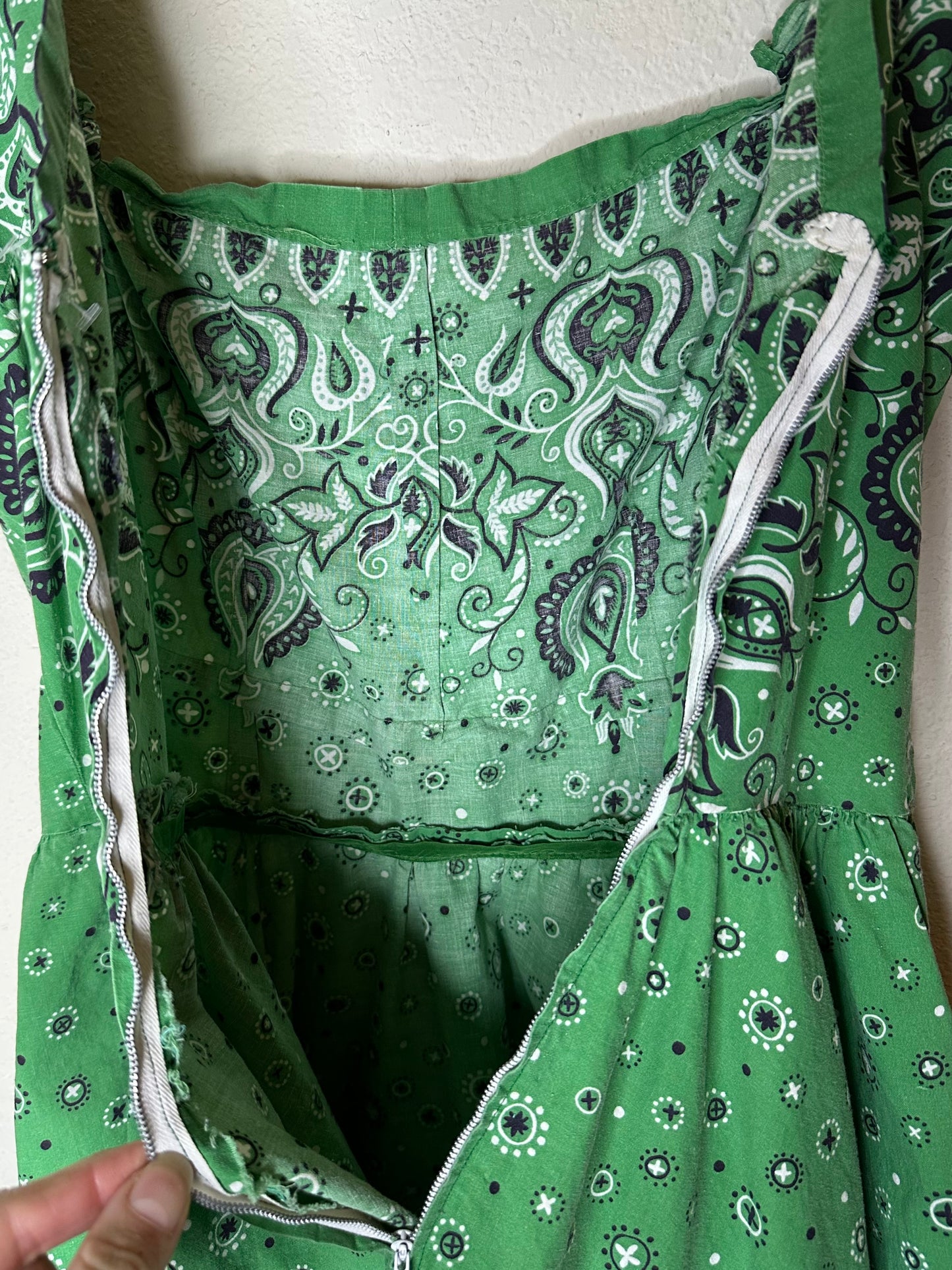 50’s/60’s Handmade Bandana Western Swing Dress (O/S)