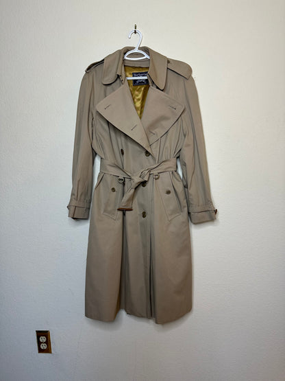 80’s Burberry Nova Check Lined Trench Coat w/ Zip-Out Liner (Men’s 42)